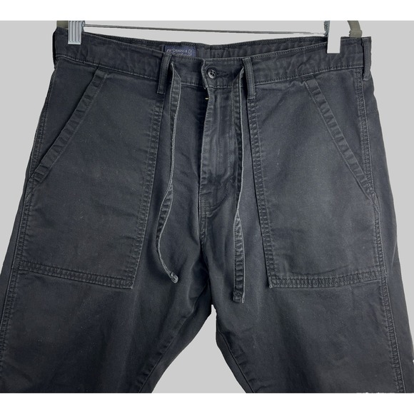 LEVI's Two Horse Brand Cargo Pants Men's 32 x 32 Black Side Pockets Tapered Leg - Picture 4 of 15